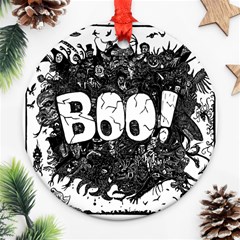 Monster Art Boo! Boo2 Ornament (Round)