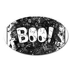 Monster Art Boo! Boo2 Oval Magnet by Celenk