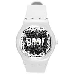 Monster Art Boo! Boo2 Round Plastic Sport Watch (m) by Celenk