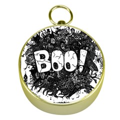 Monster Art Boo! Boo2 Gold Compasses by Celenk