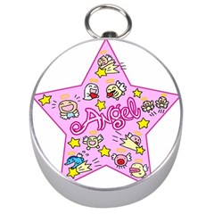 Pink Angel Star Silver Compasses by Celenk