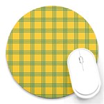 green stripes Round Mousepads Front