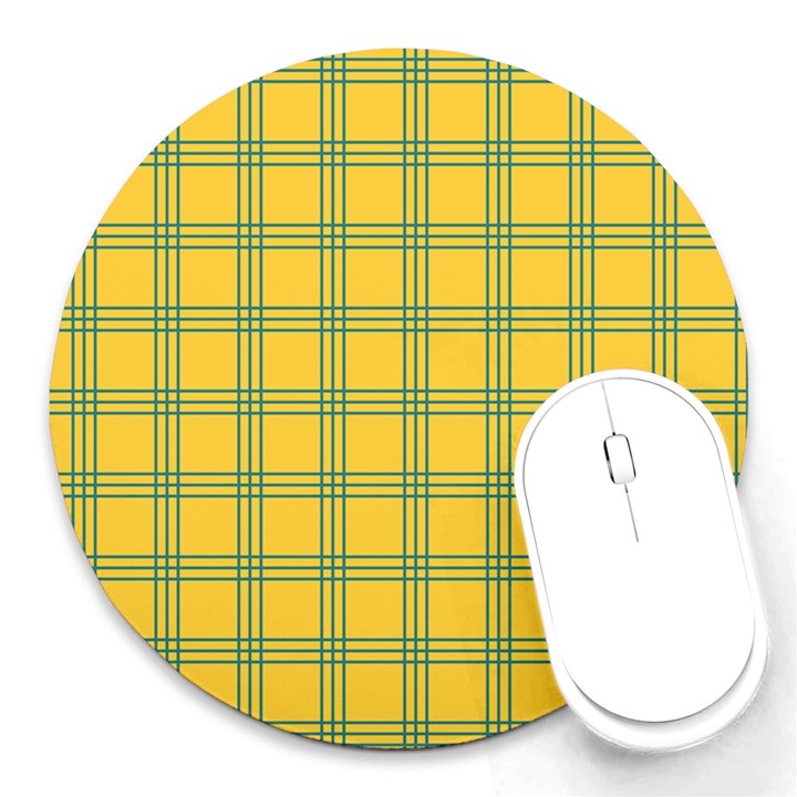 green stripes Round Mousepads