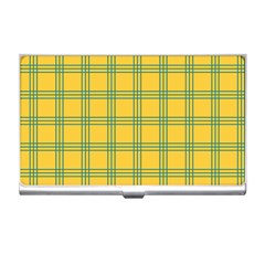 Green Stripes Business Card Holders