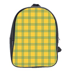 Green Stripes School Bag (large) by berwies