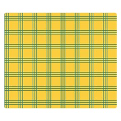 Green Stripes Double Sided Flano Blanket (small)  by berwies