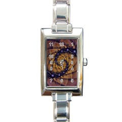 An Emperor Scorpion s 1001 Fractal Spiral Stingers Rectangle Italian Charm Watch by jayaprime