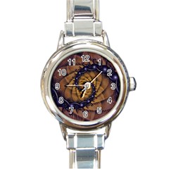 An Emperor Scorpion s 1001 Fractal Spiral Stingers Round Italian Charm Watch by jayaprime