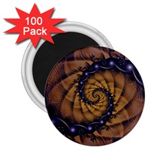 An Emperor Scorpion s 1001 Fractal Spiral Stingers 2 25  Magnets (100 Pack)  by jayaprime