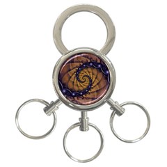 An Emperor Scorpion s 1001 Fractal Spiral Stingers 3-ring Key Chains by jayaprime