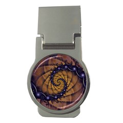 An Emperor Scorpion s 1001 Fractal Spiral Stingers Money Clips (round)  by jayaprime