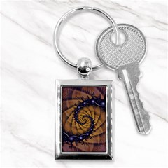 An Emperor Scorpion s 1001 Fractal Spiral Stingers Key Chains (rectangle)  by jayaprime