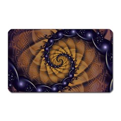 An Emperor Scorpion s 1001 Fractal Spiral Stingers Magnet (rectangular) by jayaprime