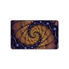 An Emperor Scorpion s 1001 Fractal Spiral Stingers Magnet (name Card) by jayaprime