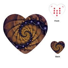 An Emperor Scorpion s 1001 Fractal Spiral Stingers Playing Cards (heart)  by jayaprime