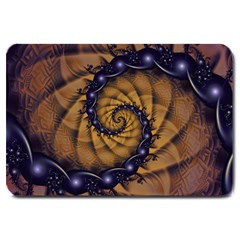 An Emperor Scorpion s 1001 Fractal Spiral Stingers Large Doormat  by jayaprime