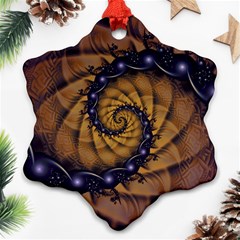 An Emperor Scorpion s 1001 Fractal Spiral Stingers Ornament (snowflake) by jayaprime