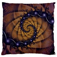 An Emperor Scorpion s 1001 Fractal Spiral Stingers Large Cushion Case (two Sides) by jayaprime