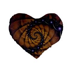 An Emperor Scorpion s 1001 Fractal Spiral Stingers Standard 16  Premium Heart Shape Cushions by jayaprime