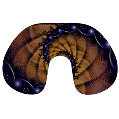 An Emperor Scorpion s 1001 Fractal Spiral Stingers Travel Neck Pillows by jayaprime