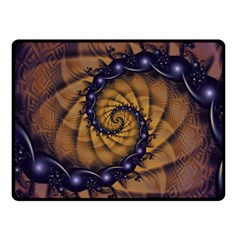 An Emperor Scorpion s 1001 Fractal Spiral Stingers Double Sided Fleece Blanket (small)  by jayaprime