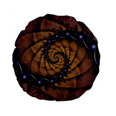 An Emperor Scorpion s 1001 Fractal Spiral Stingers Standard 15  Premium Flano Round Cushions by jayaprime