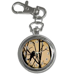 Bird Silhouette At Sunset Key Chain Watch by mrsashleyodell