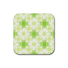 Intersecting Lines Pattern Rubber Coaster (square)  by dflcprints