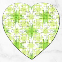 Intersecting Lines Pattern Jigsaw Puzzle (heart) by dflcprints