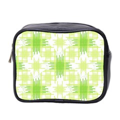 Intersecting Lines Pattern Mini Toiletries Bag 2-side by dflcprints