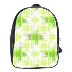 Intersecting Lines Pattern School Bag (xl) by dflcprints