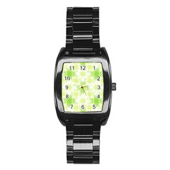 Intersecting Lines Pattern Stainless Steel Barrel Watch by dflcprints