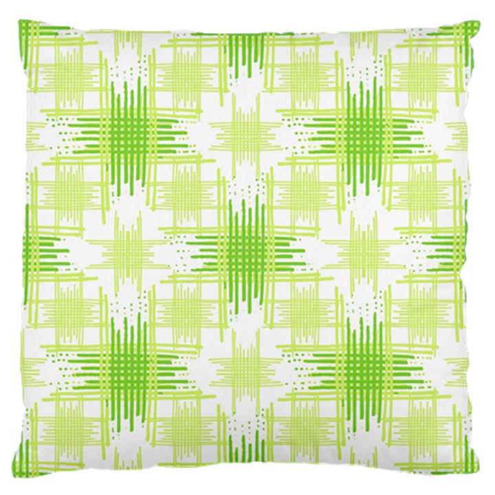 Intersecting Lines Pattern Large Flano Cushion Case (Two Sides)