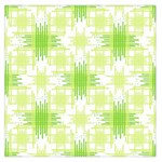 Intersecting Lines Pattern Large Satin Scarf (Square) Front