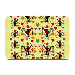 Santa With Friends And Season Love Plate Mats by pepitasart