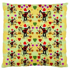 Santa With Friends And Season Love Standard Flano Cushion Case (one Side)