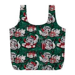 Christmas Kittens Full Print Recycle Bag (l)