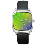 Pattern Square Metal Watch Front