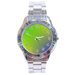 Pattern Stainless Steel Analogue Watch Front