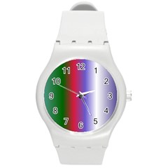 Pattern Round Plastic Sport Watch (M)