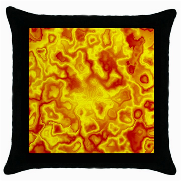 Pattern Throw Pillow Case (Black)