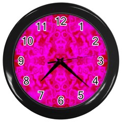 Pattern Wall Clocks (black) by gasi