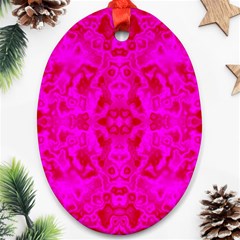 Pattern Oval Ornament (two Sides)