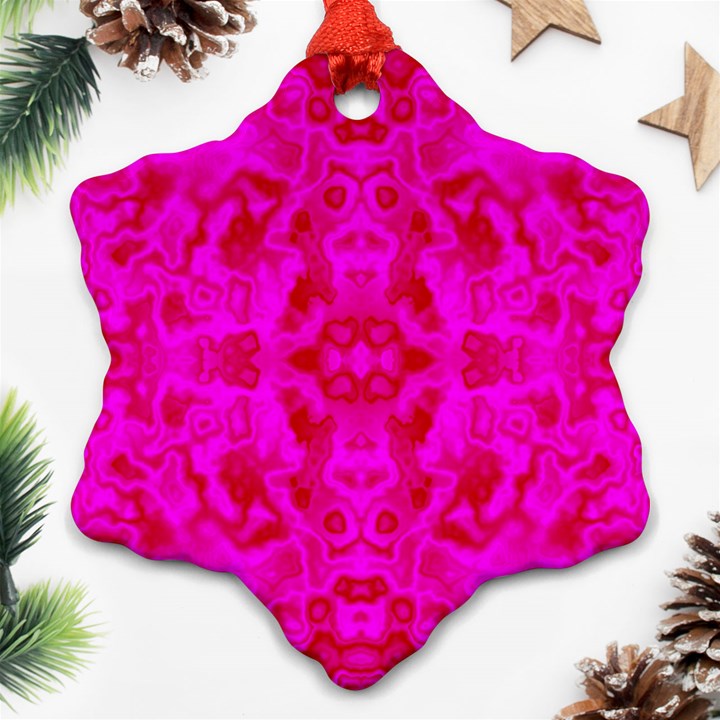 Pattern Snowflake Ornament (Two Sides)