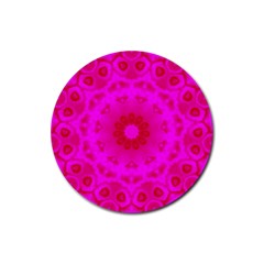 Pattern Rubber Round Coaster (4 pack) 