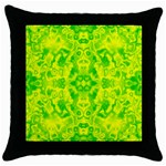 Pattern Throw Pillow Case (Black) Front