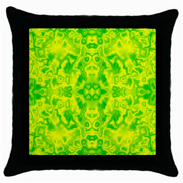 Pattern Throw Pillow Case (Black)