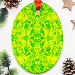 Pattern Oval Ornament (two Sides)