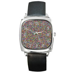 Pattern Square Metal Watch by gasi