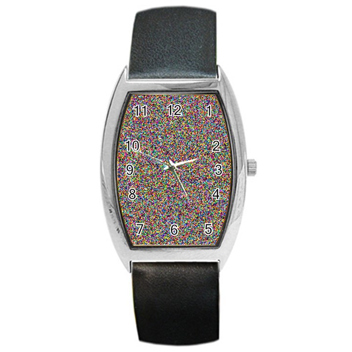 Pattern Barrel Style Metal Watch